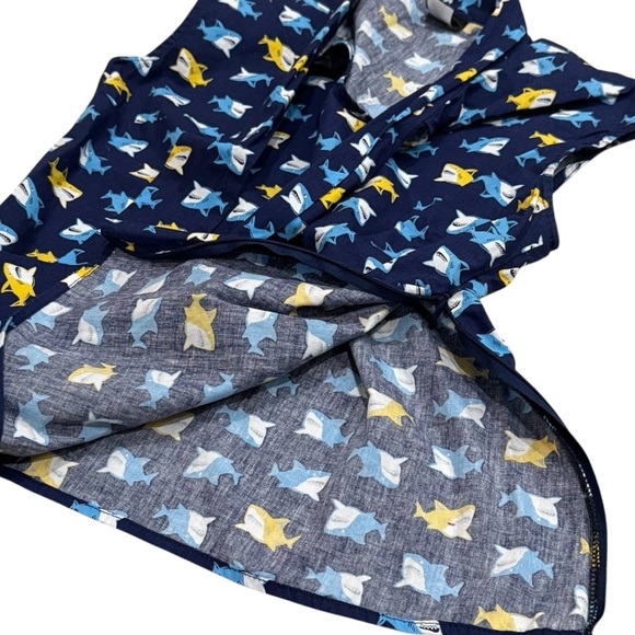 Retrolicious Novelty Shark Tie Halter Top Baby Shark Marine Biology Artsy Size S - Picture 6 of 10